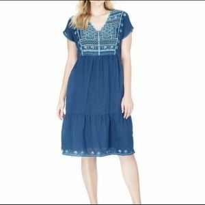 Johnny Was Workshop Melika Embroidered Dress